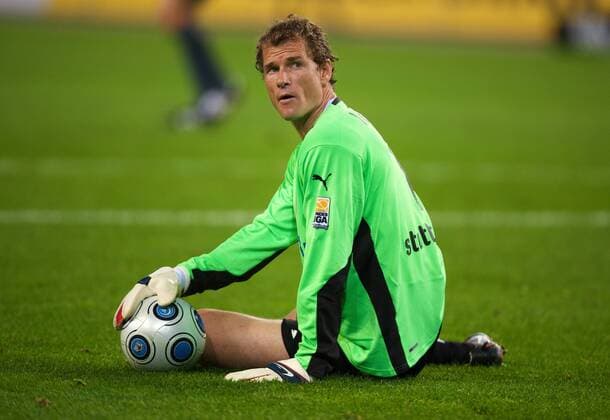 Torwart Jens Lehmann (Stuttgart) Fußball 1. BL Herren Saison 2009 2010, VfB Stuttgart Einzelbild Wolfsburg