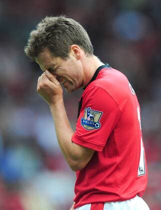 Michael Owen of Manchester United - EDITORIAL USE ONLY. No use with unauthorised audio, video, data, fixture lists, club league logos or live services. Online in-match use limited to 120 images, no video emulation. No use in betting, games or single club league player publications. o0 ManU