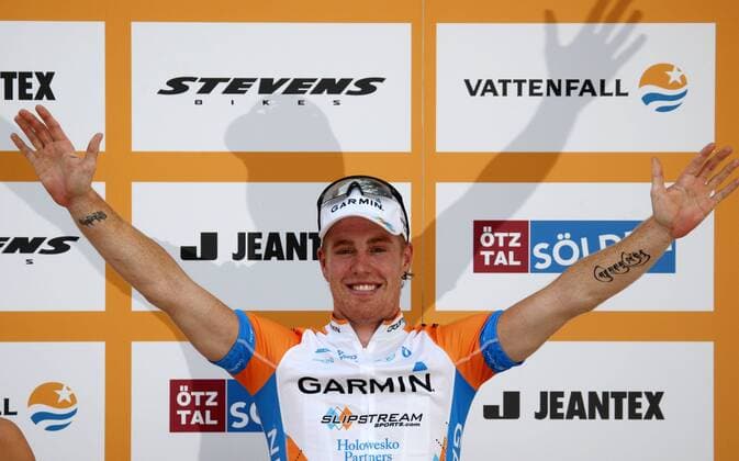 Tyler Farrar (USA Garmin Slipstream) gewinnt die Vattenfall Cyclassics 2009 Radsport Herren Vattenfall Cyclassics 2009, Straßenradsport, Straße, Rad, o0 Protour Einzelbild Hamburg Freude,