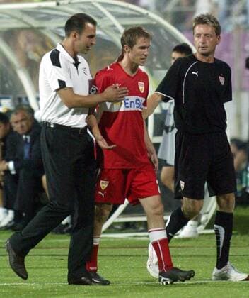 Timisoara - Trainer Markus Babbel (L) VfB Stuttgart with Aleksandr Hleb - 