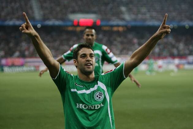 SALZBURG, Champions League Qualifikation Maccabi Haifa Bild zeigt den Jubel von Shlomi Arbeitman (Haifa). -  o0 Jubel, Freude