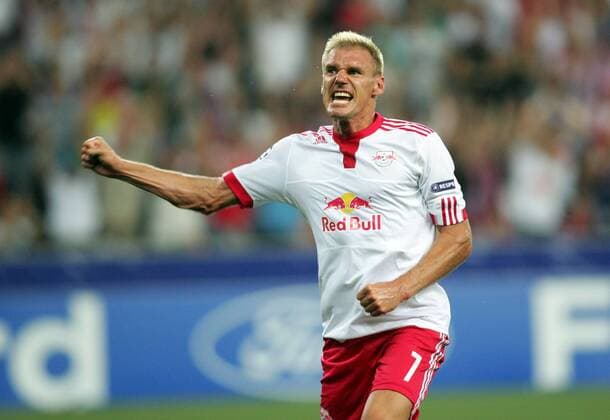 SALZBURG, Champions League Qualifikation Red Bull Salzburg Bild zeigt den Jubel von Alexander Zickler (RBS). -  o0 Jubel, Freude FC RB RedBull