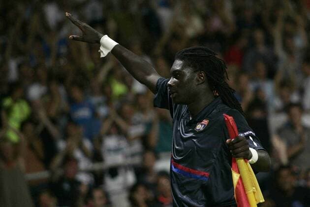 Bafetimbi Gomis (Olympique Lyonnais, Lyon, OL) - EddyxLEMAISTRE  o0 Jubel, Qualifikation, Freude