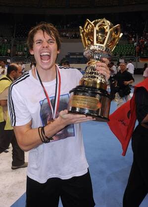 Kai Häfner (Deutschland U21) ist Weltmeister 2009 Handball WM Herren WM 2009, U21, U 21, Länderspiel, Nationalteam, Finale Einzelbild Kairo Begeisterung, Freude,
