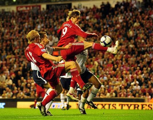 Fernando Torres (R) and Dirk Kuyt of Liverpool vs Aston Villa EDITORIAL USE ONLY. No use with unauthorised audio, video, data, fixture lists, club league logos or live services. Online in-match use limited to 120 images, no video emulation. No use in betting, games or single club league player publications. o0 FC
