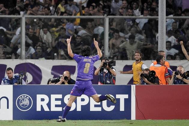 Jubel Stevan Jovetic (AC Florenz ACF Fiorentina) 