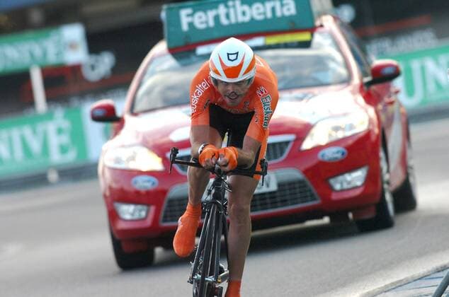 Samuel Sanchez (Spanien Euskaltel Euskadi) - Prolog der Vuelta a Espana 2009 -  Radsport Herren Vuelta a Espana 2009, Spanienrundfahrt, Straßenradsport, Straße, Rad Einzelbild Assen