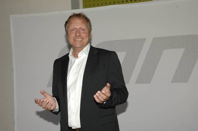 Sat.1 Moderator Hansi Küpper (Deutschland) bei der Präsentation des ran Moderatorenteams Fußball EC 1 Herren Pressetermin 2009 2010, Champions League, Präsentation, Einzelbild München