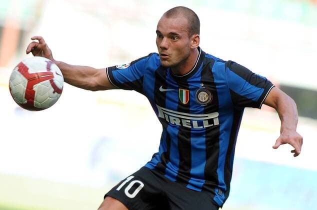 Wesley Sneijder (Inter) Milano 13 09 2009 Stadio Giuseppe Meazza San Siro Campionato Italiano Serie A 2009 2010 Inter - Parma 2-0. GIORGIOXPEROTTINO