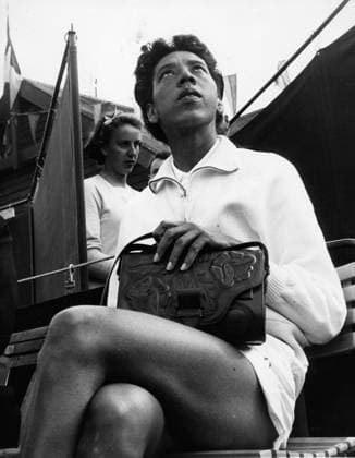 ALTHEA GIBSON (USA)  - ZUMAk09 o0 Aufnahmedatum geschätzt o0 Damen Tennis