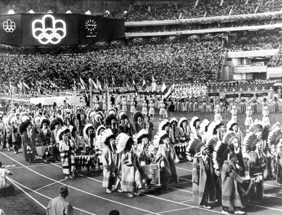 Overview of the closing ceremony of the Olympic Games 1976 in Montreal.  - ZUMAk09 o0 Aufnahmedatum geschätzt o0 Abschlussfeier Schlussfeier Zeremonie