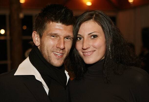 Jürgen Melzer und seine Freundin Mirna Jukic. AUT  o0 Schwimmen Damen, Spielerfrau, Frau Mann Freund Sportlerpaar o00 Familie