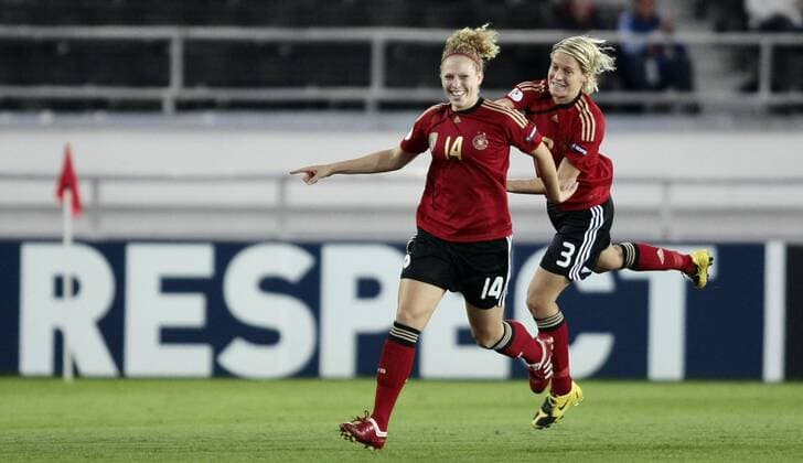Jubel Kim Kulig (li.) und Saskia Bartusiak (beide Deutschland) o0 Freude Jubel