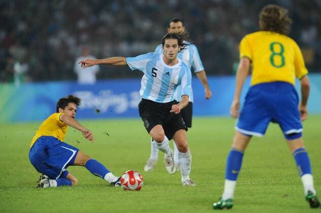 Diego (BRA, li.), Fernando Gago (ARG) -  (2008082004155377)