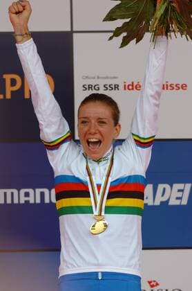 Weltmeisterin Tatiana Guderzo (Italien) -  o0 Freude Jubel, Sieg, Sieger, Weltmeister Porträt