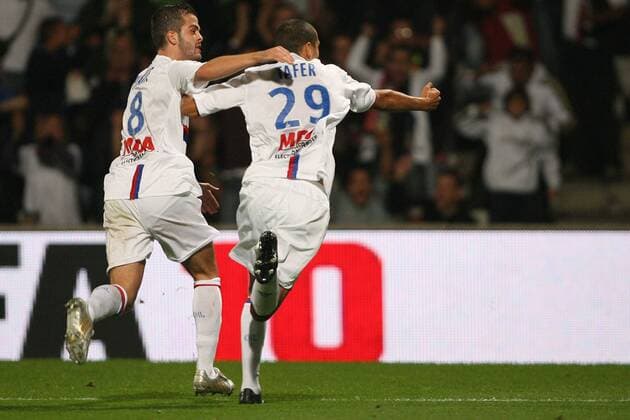 Jubel von Yannis Tafer (Olympique Lyonnais OL, re.) und Miralem Pjanic - EddyLEMAISTRE 