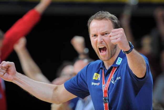 Handball Berlin 27.09.2009 Füchse Berlin - Frisch Auf Göppingen --- Dagur Sigurdsson (Füchse Berlin, Trainer)