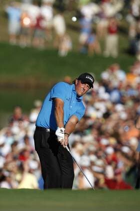 Phil Mickelson (USA) on the 18th in the final round of the FedEx Cup in Atlanta - Icon4880909270634 EDITORIAL USE ONLY