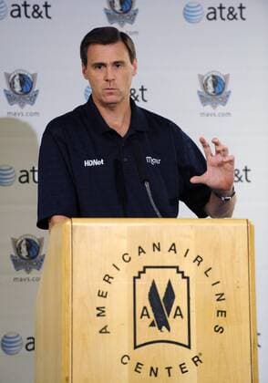 Dallas Mavericks head coach Rick Carlisle addresses the media in a press conference in Dallas - - ZUMAcp2