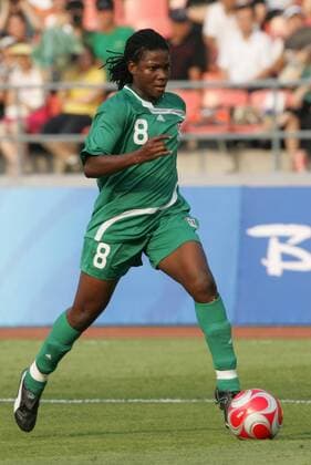 12 August 2008: Ifeanyi Chiejine (NGA). The women s Olympic team of Brazil defeated the women s Olympic soccer team of Nigeria 3-1 in a Group F round-robin match in the Women s Olympic Football competition. Icon918080812039 EDITORIAL USE ONLY