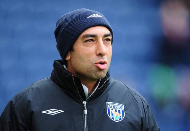 Roberto Di Matteo - Coach of West Bromwich Albion - EDITORIAL USE ONLY. No use with unauthorised audio, video, data, fixture lists, club league logos or live services. Online in-match use limited to 120 images, no video emulation. No use in betting, games or single club league player publications. o0 Brom, Porträt