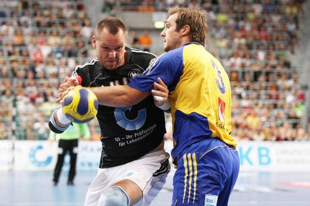 Christian Schwarzer (Deutschland, L) gegen Mattias Gustafsson (Schweden)