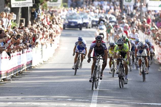 Philippe Gilbert (Belgien Silence Lotto, li.), Giovanni Visconti (Italien ISD Danieli) - 