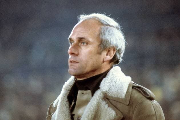 Trainer Udo Lattek (FC Barcelona Fußball Herren Primera Division 1982 1983, 1. spanische Liga, FC Barcelona, Barca Porträt Aufnahmedatum geschätzt