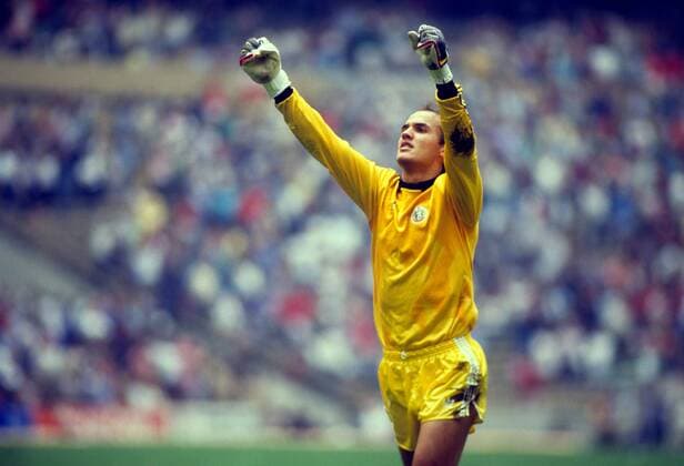 Torwart Borislav Mihailov (Bulgarien) - Torjubel Fußball WM Herren WM 1986, Länderspiel, Nationalteam, Nationaltrikot, Einzelbild Mexiko City Freude,