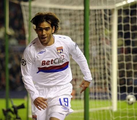 Lyon s Cesar Delgado celebrates - EDITORIAL USE ONLY. No use with unauthorised audio, video, data, fixture lists, club league logos or live services. Online in-match use limited to 120 images, no video emulation. No use in betting, games or single club league player publications. o0 OL, Olympique Lyonnais, Jubel, Freude, Einzelbild