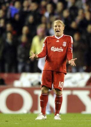 FC Liverpool s Andriy Voronin - EDITORIAL USE ONLY. No use with unauthorised audio, video, data, fixture lists, club league logos or live services. Online in-match use limited to 120 images, no video emulation. No use in betting, games or single club league player publications. o0 Einzelbild, Freisteller, Enttäuschung