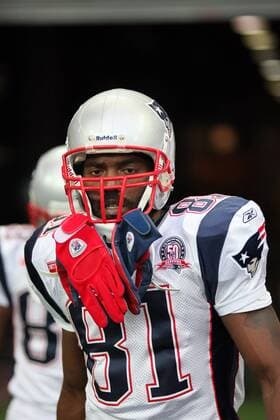 Randy Moss (Patriots) New England Patriots vs. Tampa Bay Buccaneers, Wembley Stadium