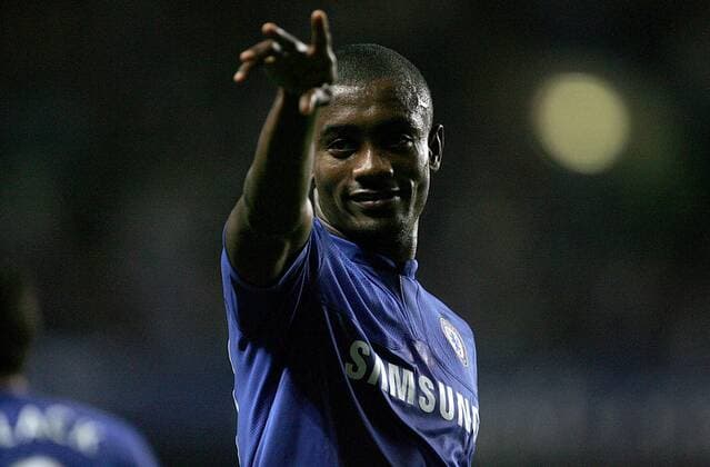 Salomon Kalou of Chelsea London EDITORIAL USE ONLY. No use with unauthorised audio, video, data, fixture lists, club league logos or live services. Online in-match use limited to 120 images, no video emulation. No use in betting, games or single club league player publications. o0 Porträt Jubel Freude