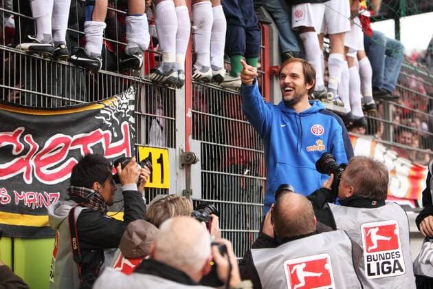 Trainer THOMAS TUCHEL (FSV Mainz 05) jubelt o00 Fotograf, Sportfotograf
