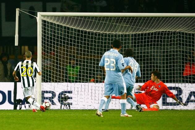 Sebastian Giovinco (Juventus Turin) erzielt ein Tor gegen den SSC Neapel  o0 Juve