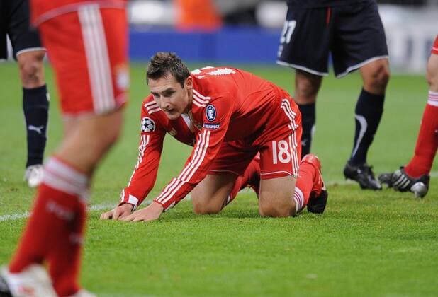 Miroslav Klose (FC Bayern München) enttäuscht - 