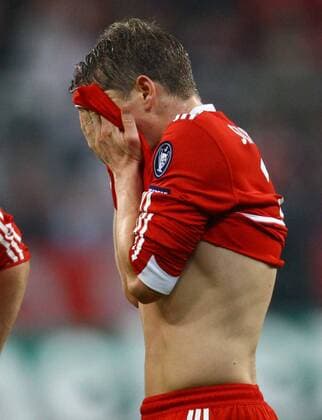 Bastian Schweinsteiger (Bayern 31) enttäuscht, FC BAYERN MUENCHEN o00 Einzelbild