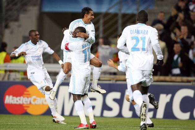 Olympique Marseille OM - Mamadou Niang (11) und Fabrice Abriel (beide OM) EddyxLEMAISTRE 