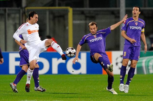 LEANDRO OF (Debreceni VSC Debrecen, l.), CRISTIANO ZANETTI (ACF Fiorentina AC) - ANDREAXSTACCIOLI