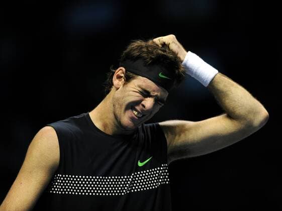 Juan Martin Del Potro (Argentinien) enttäuscht Tennis ATP Tour World Finals London