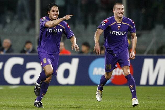 Juan Vargas (AC Florenz, li) - Torjubel -  o0 Jubel, Freude, ACF Fiorentina