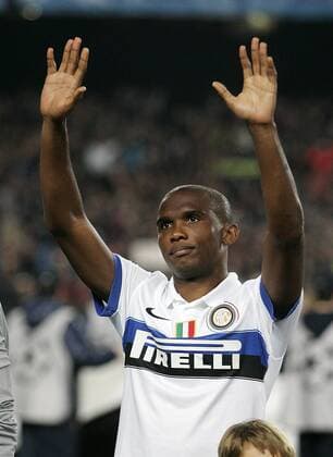 Inter Milan s Samuel Eto o during the Champions League match.November 24 2009.  (20091124079)