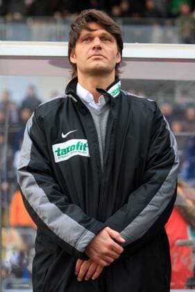 Fußball, Trainerhistorie, Wuppertaler SV Jena , 281109 , Saison 2009 2010 ; Fussball 3.Liga FC Carl Zeiss Jena - Wuppertaler SV Borussia Trainer Uwe FUCHS (Wuppertal)