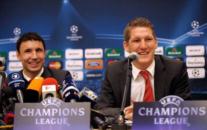 Mark Van Bommel (li), Bastian Schweinsteiger (FC Bayern München) giorgioxperottino