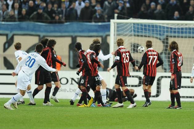 FC Zürich - AC Mailand - Tor von Milan Gajic (Zürich, li.) - 