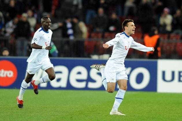 FC Zürich (weiß) - AC Mailand (rot); - Torjubel Milan Gajic  o0 Jubel, Freude