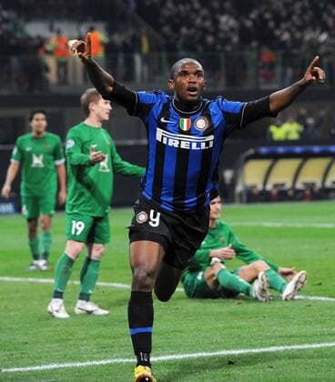 SAMUEL ETO O (Inter) CELEBRATES SCORING - Inter Mailand - Rubin Kazan - ANDREAXSTACCIOLI o0 Etoo Freude Jubel