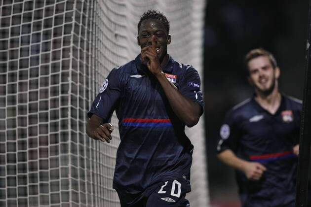 Olympique Lyon - Debreceni VSC; Debrecen; Aly Cissokho (OL)  o0 Jubel, Freude