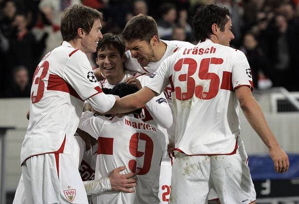 VfB Stuttgart - FC Unirea Urziceni; Jubel VfB Stuttgart zum Tor zum 3:0 o0 Jubel, Freude
