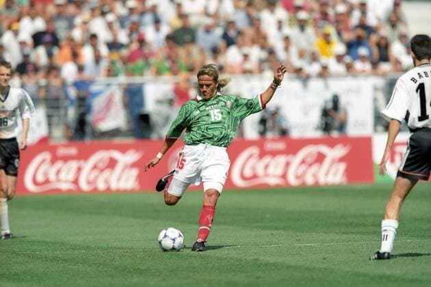 Luis Hernandez (Mexiko) Fußball Länderspiel Herren WM 1998, Nationalteam, Achtelfinale, Deutschland - Mexiko 2:1 Einzelbild Montpellier
